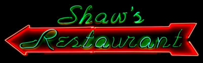 Shaw Steakhouse and Tavern Neon Sign
