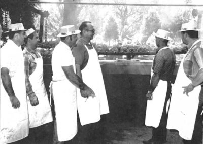 vintage shaws chefs at grill
