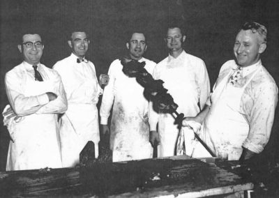 vintage shaws chefs with meat